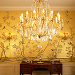 Обои ручная роспись Badminton Deep Rich Gold gilded paper варинант исполнения - 4 | Loft Concept в Санкт-петербурге