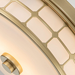 Потолочный светильник для ванных комнат цвета латунь в виде металлической клетки с геометрическими узорами Quoizel варинант исполнения - 4 | Loft Concept в Санкт-петербурге