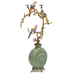 Фарфоровый подсвечник с бронзовым декором Eden Garden варинант исполнения - 2 | Loft Concept в Санкт-петербурге