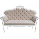 Диван в стиле прованс Montmartre Provence Sofa Beige White варинант исполнения - 1 | Loft Concept в Санкт-петербурге