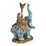Подсвечник в виде слона из фарфора с бронзовыми элементами Elephant in the Garden of Eden варинант исполнения - 3 | Loft Concept в Санкт-петербурге