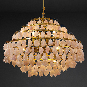 Hardis Pink stone Chandelier 82