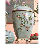 Ваза с крышкой и цветочным узором Genuine Chinese Classics варинант исполнения - 5 | Loft Concept в Санкт-петербурге