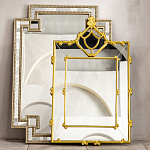 Зеркало прямоугольное Golden Classic Ornament Mirror варинант исполнения - 5 | Loft Concept в Санкт-петербурге
