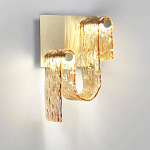 Бра волнистой формы из фактурного стекла Wave варинант исполнения - 6 | Loft Concept в Санкт-петербурге