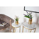 Столик дизайнерский Beige marble варинант исполнения - 3 | Loft Concept в Санкт-петербурге