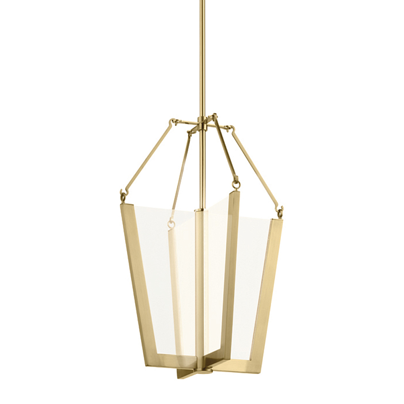  Подвесной светильник золотого цвета в форме фонаря Kichler Золотой в Санкт-петербурге | Loft Concept 