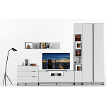 Полка навесная белая открытая Strict Lines  варинант исполнения - 6 | Loft Concept в Санкт-петербурге