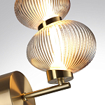 Бра с 2-мя рифлеными стеклянными шарами Marcelh Light варинант исполнения - 8 | Loft Concept в Санкт-петербурге