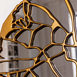 Зеркало кругле в декоративной раме золотого цвета Golden Ratio варинант исполнения - 2 | Loft Concept в Санкт-петербурге