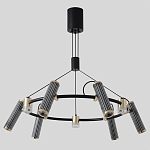 Люстра круглая с 9-ю цилиндрическими плафонами на магнитном креплении Bronze Concert варинант исполнения - 2 | Loft Concept в Санкт-петербурге