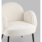 Полукресло Wave Stripes букле белый варинант исполнения - 2 | Loft Concept в Санкт-петербурге