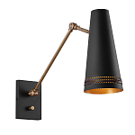 Бра черного цвета с конусным металлическим плафоном Alora варинант исполнения - 1 | Loft Concept в Санкт-петербурге