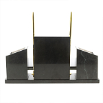 Настольный письменный набор из мрамора и змеевика с гербом России Marble Accessory варинант исполнения - 4 | Loft Concept в Санкт-петербурге