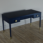 Письменный стол Elsa Dreams Blue Шпон дерево с двумя ящиками варинант исполнения - 2 | Loft Concept в Санкт-петербурге