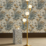 Торшер с золотым каркасом в виде стебля с листьями Inspired by Nature варинант исполнения - 4 | Loft Concept в Санкт-петербурге
