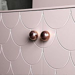 Дизайнерский комод розовый с фактурным фасадом Tiles варинант исполнения - 2 | Loft Concept в Санкт-петербурге