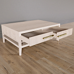 Кофейный стол Primo с двумя ящиками Светлый дуб варинант исполнения - 8 | Loft Concept в Санкт-петербурге