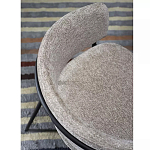 Стул полукруглый с каркасом из металла и мягким сиденьем и спинкой Soft Chenille варинант исполнения - 7 | Loft Concept в Санкт-петербурге