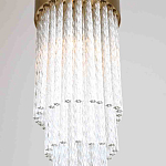 Подвесной светильник с прозрачными стеклянными подвесками и металлическим основанием Nembus варинант исполнения - 3 | Loft Concept в Санкт-петербурге