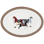 Сервиз обеденный из фарфора с изображением лошадей на 6 персон 23 предмета Porcelain Horse Set  варинант исполнения - 4 | Loft Concept в Санкт-петербурге