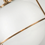 Подвесной светильник с белым плафоном в форме шара в арочной подвеске Hinkley варинант исполнения - 18 | Loft Concept в Санкт-петербурге