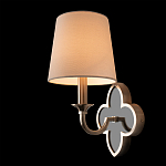 Бра с белым текстильным абажуром и фигурным основанием с зеркальной вставкой Vitorino варинант исполнения - 21 | Loft Concept в Санкт-петербурге