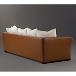 Элитарный современный диван Birmingham с кожаной спинкой варинант исполнения - 2 | Loft Concept в Санкт-петербурге