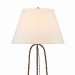 Торшер с конусовидным тканевым абажуром и фактурным каркасом Industrial Profile варинант исполнения - 2 | Loft Concept в Санкт-петербурге