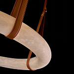 Люстра в форме обруча из натурального камня Minerals of Light варинант исполнения - 3 | Loft Concept в Санкт-петербурге