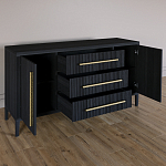 Буфет Primo с тремя ящиками и двумя фасадами Черный дуб варинант исполнения - 6 | Loft Concept в Санкт-петербурге