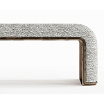 Банкетка Forli с элегантными латунными вставками  варинант исполнения - 2 | Loft Concept в Санкт-петербурге