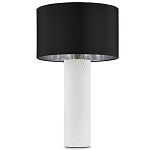 Настольная лампа с белым фактурным корпусом и черным абажуром Twisted варинант исполнения - 4 | Loft Concept в Санкт-петербурге