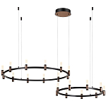 Люстра подвесная с цилиндрическими плафонами на двух круглых подвесах  Arnaut Light варинант исполнения - 4 | Loft Concept в Санкт-петербурге