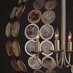 Люстра в форме шара с декором из круглых декоративных элементов Bright Shell Discs варинант исполнения - 4 | Loft Concept в Санкт-петербурге