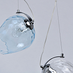 Люстра линейная с 5-ю разноцветными стеклянными плафонами Kaleido варинант исполнения - 8 | Loft Concept в Санкт-петербурге