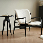 Кресло с каркасом и ножками из древесины и мягкими сиденьем и спинкой Venice варинант исполнения - 1 | Loft Concept в Санкт-петербурге