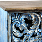Комод с резным фасадом Blue Carved Chest of Drawers варинант исполнения - 4 | Loft Concept в Санкт-петербурге