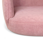 Банкетка пыльно-розовый велюр со спинкой и подлокотниками на 4-х деревянных ножках Aurora Pink варинант исполнения - 4 | Loft Concept в Санкт-петербурге