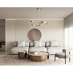 Люстра подвесная светодиодная в виде волнообразной ленты Ribbon Vortex варинант исполнения - 26 | Loft Concept в Санкт-петербурге