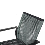 Стул темно-серый с высокой плетеной спинкой и сиденьем Braided Strength варинант исполнения - 8 | Loft Concept в Санкт-петербурге