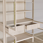 Витрина Primo со стеклянными фасадами и буфетом шпон Светлый дуб варинант исполнения - 7 | Loft Concept в Санкт-петербурге