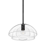 Подвесной светильник с прозрачным двойным стеклянным плафоном в форме купола и внутренней сферой Hinkley варинант исполнения - 1 | Loft Concept в Санкт-петербурге