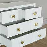 Бельевой Комод с 4 ящиками Elsa Dreams White варинант исполнения - 3 | Loft Concept в Санкт-петербурге