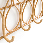 Настенная вешалка из ротанга Wila Wall Hanger L варинант исполнения - 5 | Loft Concept в Санкт-петербурге