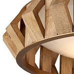 Люстра круглая из толстых деревянных реек Wooden Slats варинант исполнения - 1 | Loft Concept в Санкт-петербурге