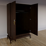 Платяной шкаф Elsa Dreams Walnut с 2-мя фасадами варинант исполнения - 1 | Loft Concept в Санкт-петербурге