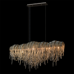 Люстра подвесная с металлическими дугами и длинными цепочками 115 см Atlantis Chain варинант исполнения - 10 | Loft Concept в Санкт-петербурге