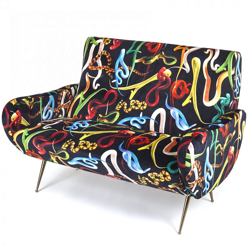 Диван Seletti Sofa Two Seater Snakes Мульти в Санкт-петербурге | Loft Concept 