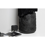 Напольная лампа черная с текстильными элементами "ЯРВИ" варинант исполнения - 6 | Loft Concept в Санкт-петербурге